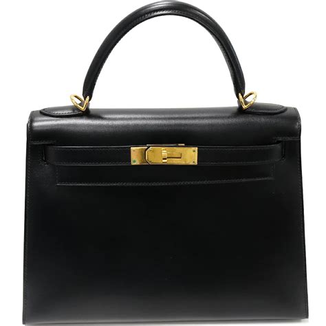 hermes box calf kelly 28|Hermès Box Calf Kelly 28 Noir .